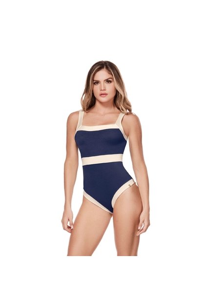 Vestido  De Baño  Entero Azul Chamela 45325