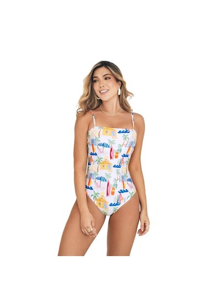 Vestido De Baño Entero Estampado Chamela  46115