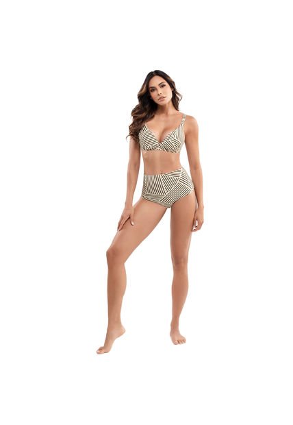 Top  Baño Brasier Estampado  44985