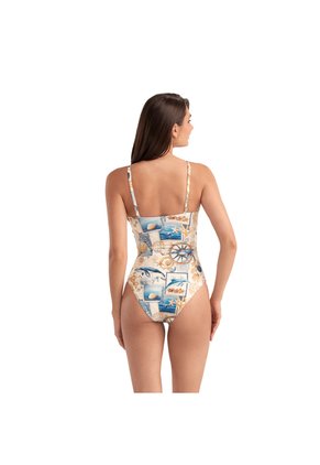 Vestido  De Baño Entero Chamela Estampado  47765 