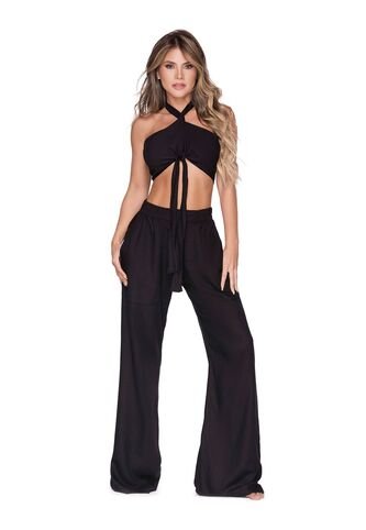 Pantalón Bota Ancha Negro Chamela 44005 Chamela