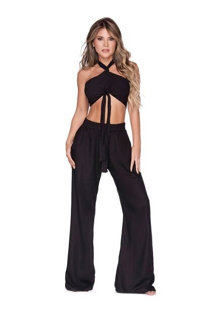 Pantalón Bota Ancha Negro Chamela 44005