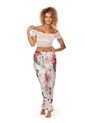 CHAMELA 27619 - Pantalón Estampado En Satín de Chamela
