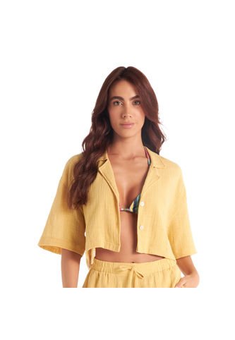 Camisa Salida De Baño Amarillo Chamela  43755 Chamela
