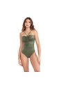 Vestido De  Baño  Entero Oliva Verde Chamela  46875 de Chamela