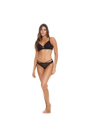 Bralette Mujer 42200 Negro Chamela