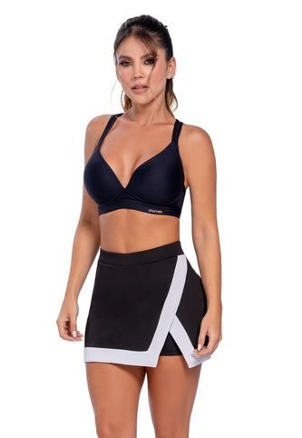 Falda Short Deportiva Negro Chamela 44609 Chamela