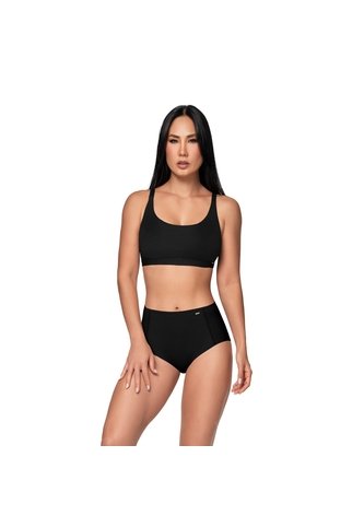 Brasier Tipo Top Negro Chamela   47200 Chamela