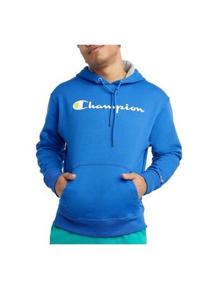 Hoodie Champion Gf89hy077 Para Hombre-Azul