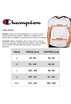 Camiseta Champion Gt23hy06 Para Hombre-Blanco