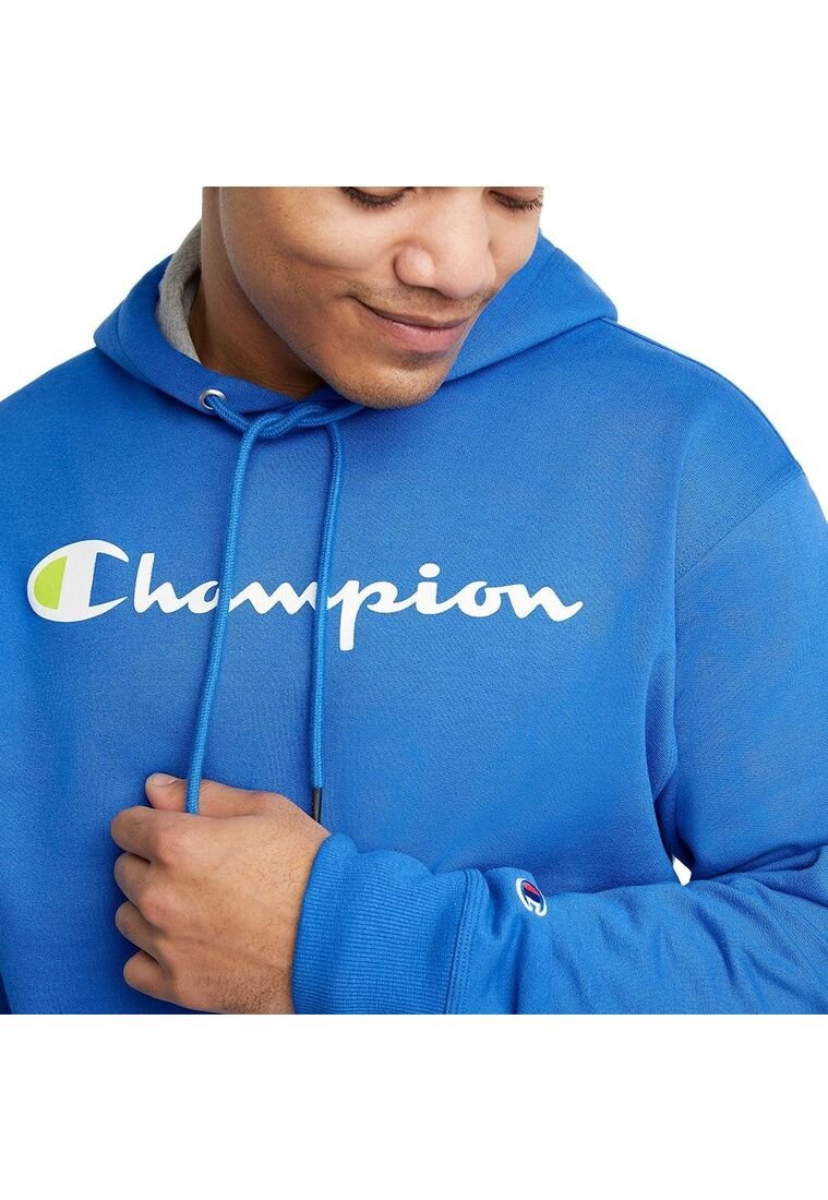 Fleece Hoodie Champion Sweater Light Blue Hombre Champion Reverse