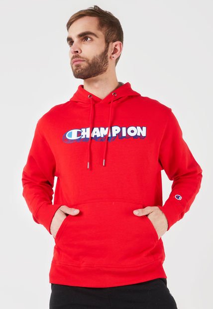 Hoodie Rojo-Azul-Blanco Champion Masculino