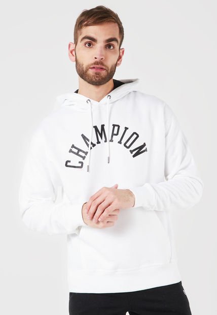 Hoodie Blanco-Negro Champion Masculino