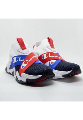 Tenis Champion Hyper Cross Lo Color Blanco - Azul - Rojo