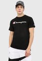 Camiseta Negro-Blanco Champion Classic Graphic Tee de Champion
