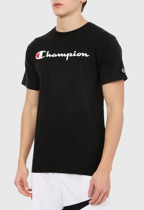 Camiseta Negro-Blanco Champion Classic Graphic Tee