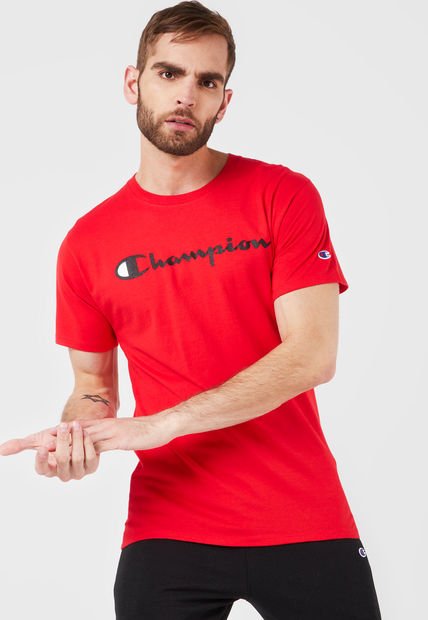 Camiseta champion roja new arrivals