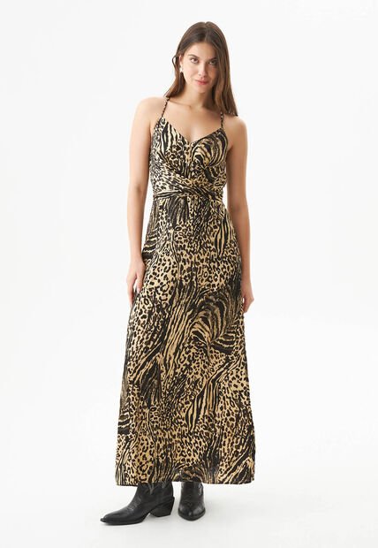 Vestido Largo CHEVIGNON Animal-Print