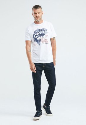 Camiseta Blanco-Rojo-Azul Chevignon