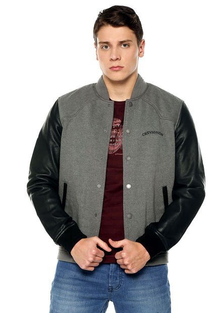 Chaqueta Gris-Negro Chevignon