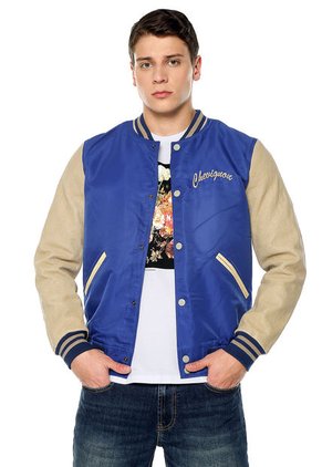 Chaqueta Beige-Azul Chevignon