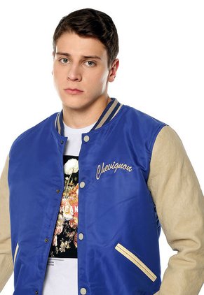 Chaqueta Beige-Azul Chevignon