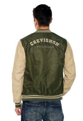 Chaqueta Verde-Beige Chevignon Baseball