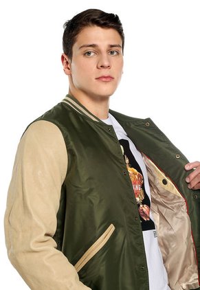 Chaqueta Verde-Beige Chevignon Baseball