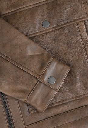 Chaqueta Cuero CHEVIGNON Café