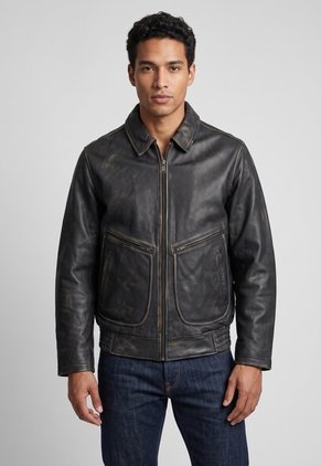 Chaqueta Cuero CHEVIGNON Negro