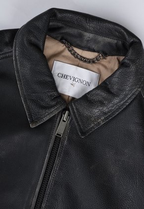 Chaqueta Cuero CHEVIGNON Negro