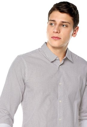 Camisa Blanco-Vinotinto Chevignon