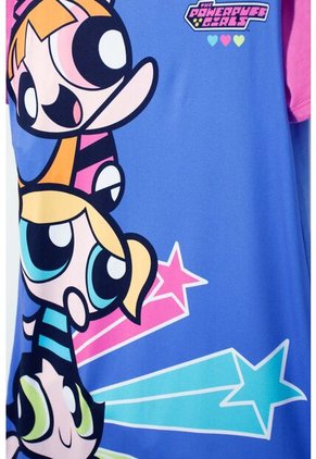 Pijama De Las Chicas Superpoderosas Azul Tipo Batola Para Niña 4