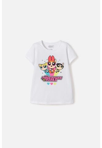 Camiseta De Las Chicas Superpoderosas Blanco Para Niña 6 CHICAS SUPERPODEROSAS