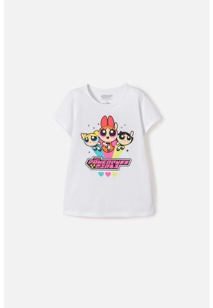Camiseta De Las Chicas Superpoderosas Blanco Para Niña 4