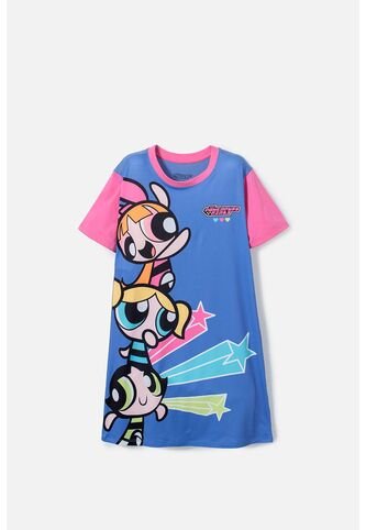 Pijama De Las Chicas Superpoderosas Azul Tipo Batola Para Niña 8 CHICAS SUPERPODEROSAS