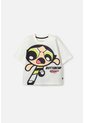 Camiseta De Las Chicas Superpoderosas Marfil Manga Corta Para Niña 4 de CHICAS SUPERPODEROSAS