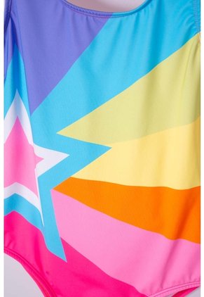 Vestido De Baño De Las Chicas Superpoderosas Multicolor Manga Sisa Para Niña 12