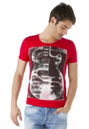 Camiseta Cirkus Rojo-Gris
