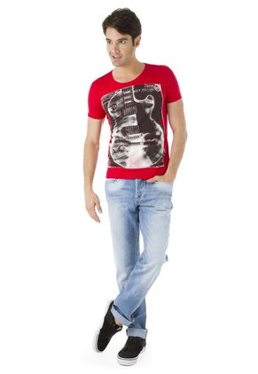 Camiseta Cirkus Rojo-Gris