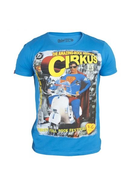 Camiseta Cirkus Azul Electrico