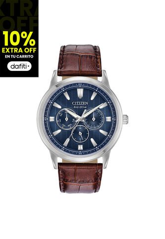 Reloj Citizen Hombre Corso Classic. Cuero Café BU2070-12L Citizen