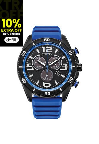 Relojes Citizen Hombre Eco-Drive. Reloj Silicona Azul AT2586-05E Citizen