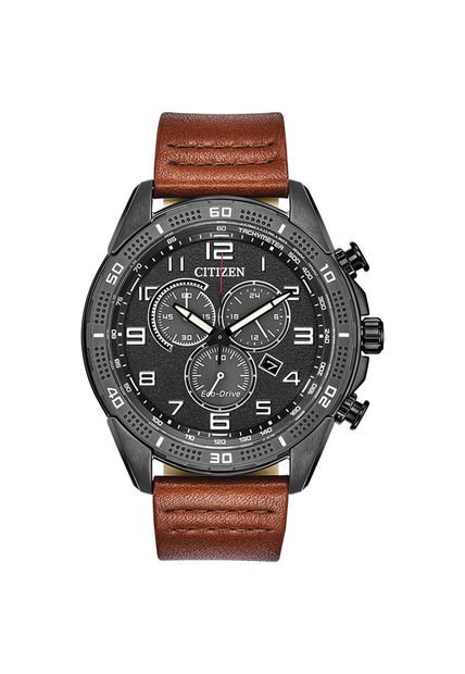 Relojes Citizen Hombre Weekender. Relojes Cuero Café AT2447-01E