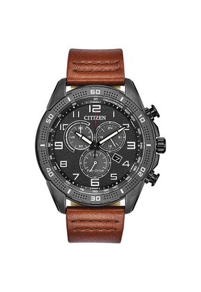 Relojes Citizen Hombre Weekender. Relojes Cuero Café AT2447-01E