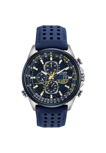 Relojes Citizen Hombre Sport Luxury. Relojes Cuero Azul AT8020-03L
