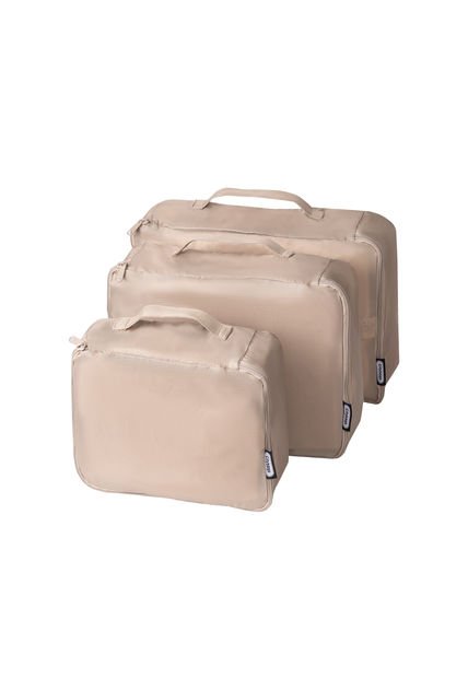 Cubos Organizadores Para Viaje Setx3  Citybags Beige