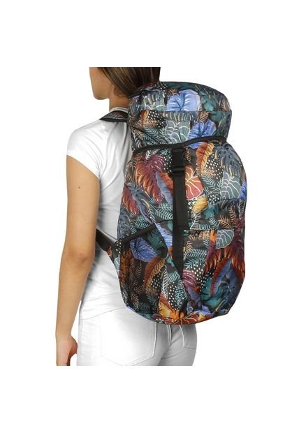MORRAL VIAJERO PLEGABLE ESTAMPADO HAKUNA CITYBAGS MULTICOLOR\