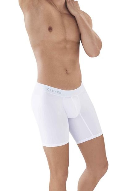 Bóxer Largo Para Hombre Classic Match Long Clever-Blanco