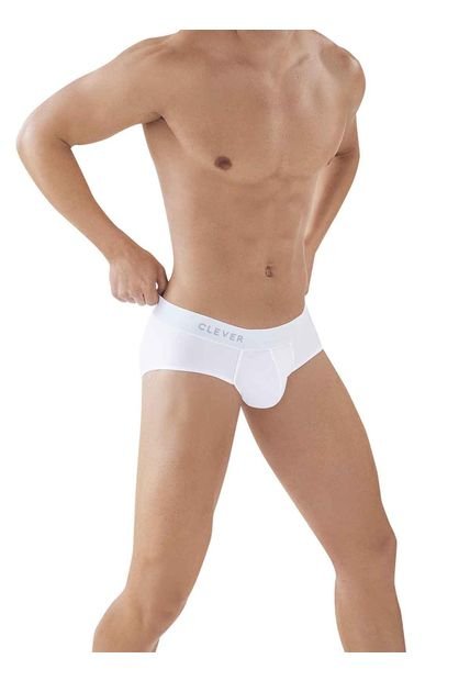 Bóxer Brief Para Hombre Classic Macth Clever-Blanco